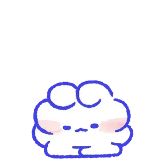 Video sticker 💬 Lovely Rabbit Mongmong! By @KakaoEmoticon