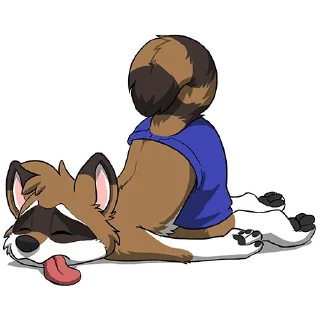 Sticker 😴 Huscoon by Paco