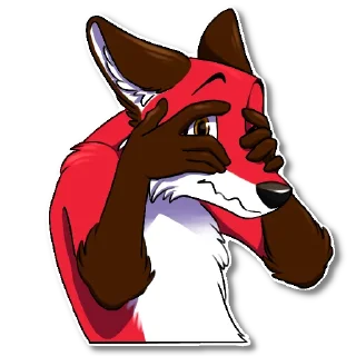 Sticker 🙈 Xavier Fox, by Una