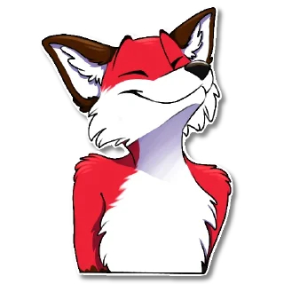 Sticker ☺️ Xavier Fox, by Una