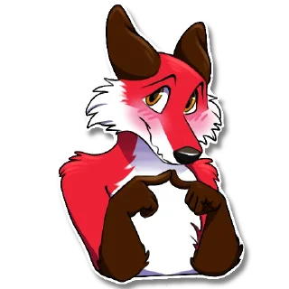 Sticker 😊 Xavier Fox, by Una