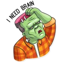 Sticker 😑 Frankenstein