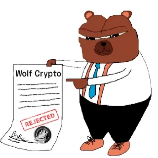 Sticker 👎 BoboWolfCrypto