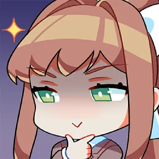 Sticker 🤔 Doki Doki Literature Club