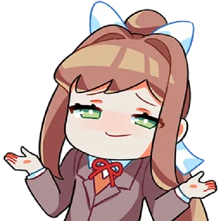 Sticker 🤷‍♀ Doki Doki Literature Club