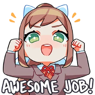 Sticker 💪 Doki Doki Literature Club