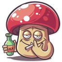 Sticker 🍷 Amanita