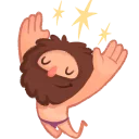 Video sticker 🙌 Space Caveman by Anna Lomakina