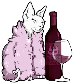 Sticker 🍷 FEMICATS (@stickerssave)