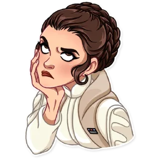 Sticker 🙄 Princess Leia