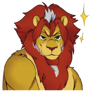 Sticker 😏 Aslan's sticker pack (by @leleozito)