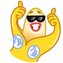 Video sticker 👍 Banana