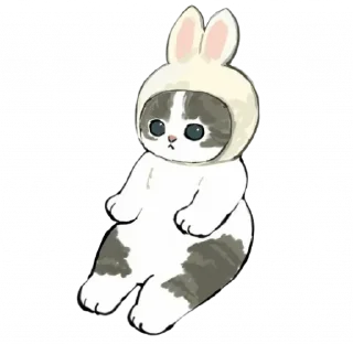 Video sticker 🐰 Коты mofu_sand (@TgSticker)