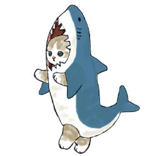 Sticker 🦈 Коты mofu_sand (@TgSticker)