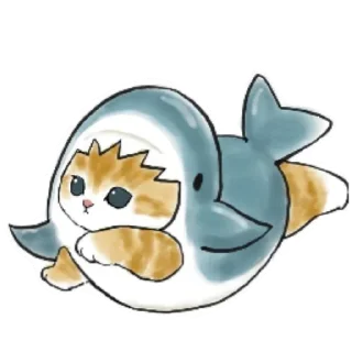 Sticker 🦈 Коты mofu_sand (@TgSticker)