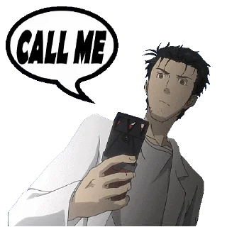 Video sticker ☎️ STEINS;GATE @STIKERFORALL