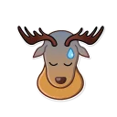 Sticker 😓 Elk George