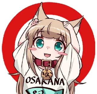 Sticker ⭕ Kinako (Osakana Neko) :: @line_stickers