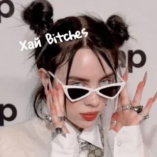 Sticker 👋 Billie Eilish by @fStikBot