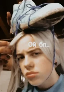 Sticker 🤦‍♀ Billie Eilish by @fStikBot