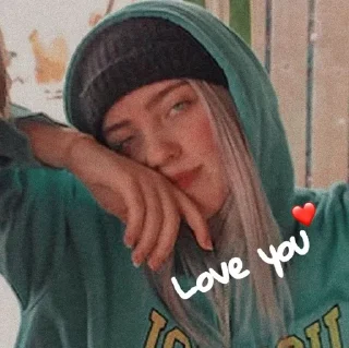 Sticker ❤️ Billie Eilish by @fStikBot