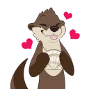 Sticker ❤️ Otter Stickers by Pulex