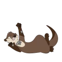 Video sticker 🆒 Otter Stickers by Pulex