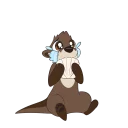 Sticker 😢 Otter Stickers by Pulex