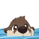 Sticker 🌊 Otter Stickers by Pulex