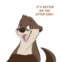 Sticker 🌊 Otter Stickers by Pulex