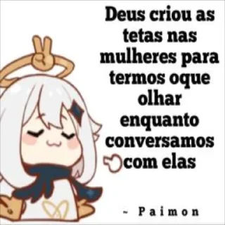 Sticker 🙏 Paimon misógina