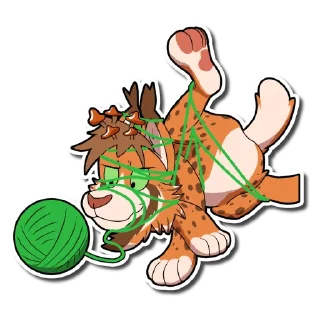 Sticker 🧶 Cels Bobcat By @JF049