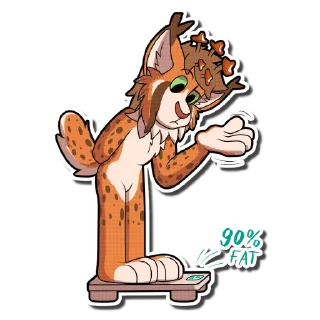 Sticker 🤨 Cels Bobcat By @JF049