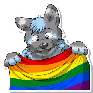 Sticker 🏳️‍🌈 Paylay Wuf