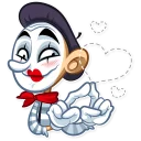 Sticker ❤ Mike The Mime