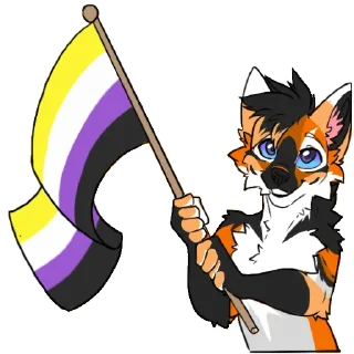 Sticker 🏳️‍🌈 Caïus, Leggy Supreme