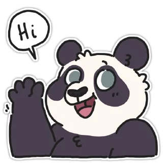 Sticker 👋 Panda