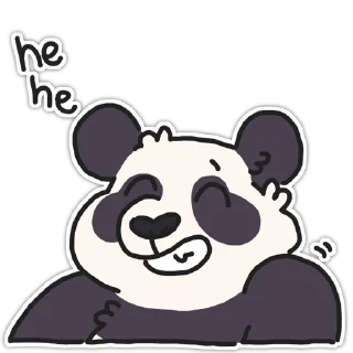 Sticker 😁 Panda