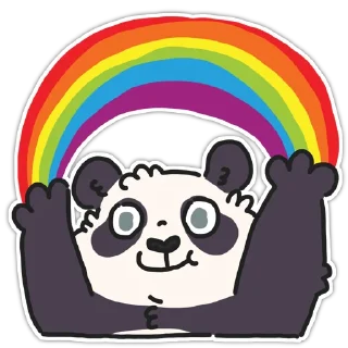 Sticker 🌈 Panda