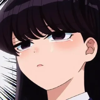 Sticker 🙁 Komi Can't Communicate