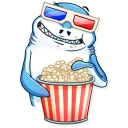 Sticker 🍿 It's a Shark!