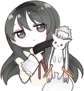 Sticker 😡 Homura Akemi :: @meowblog