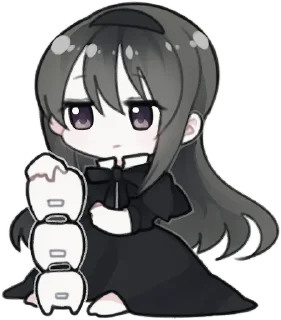 Video sticker 😕 Homura Akemi :: @meowblog