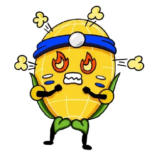 Sticker 😡 Corn