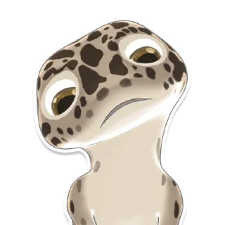 Sticker 😕 Bruce the Leopard Gecko