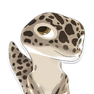 Sticker ☺️ Bruce the Leopard Gecko