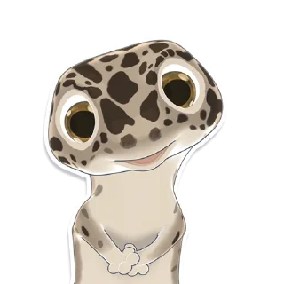 Sticker 😀 Bruce the Leopard Gecko