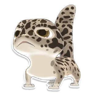 Sticker 😠 Bruce the Leopard Gecko