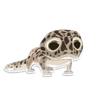 Sticker 😢 Bruce the Leopard Gecko