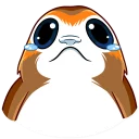 Sticker 😢 Porg